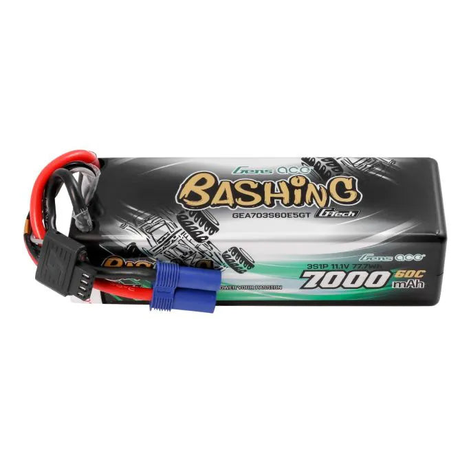 Gens Ace - 3s 11.1V 7000mAh 60C Hard Case Lipo EC5
