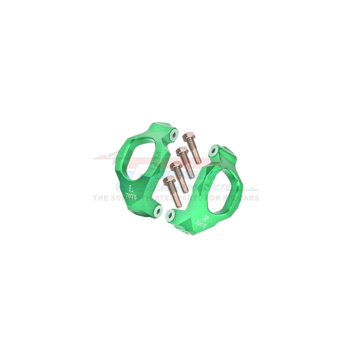 GPM TXMS019N-G - TRAXXAS MAXX MONSTER TRUCK Aluminum 7075 Front C-Hubs