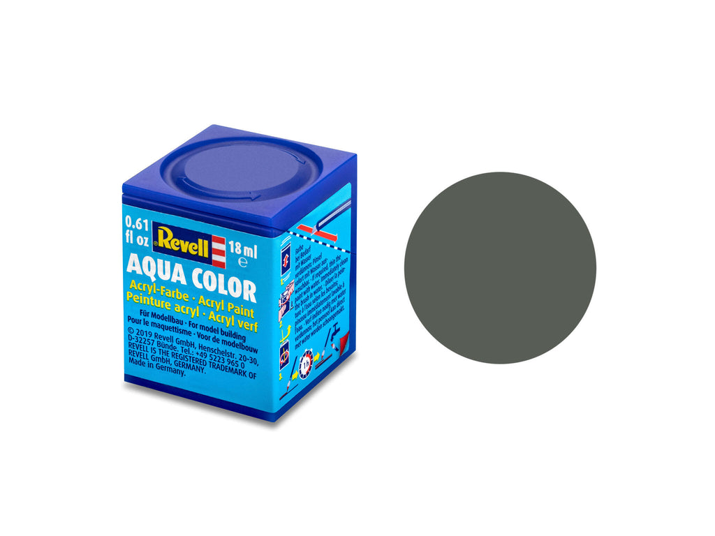 Revell Aqua 36167 acrylverf op waterbasis 18ml - Groengrijs, mat #67