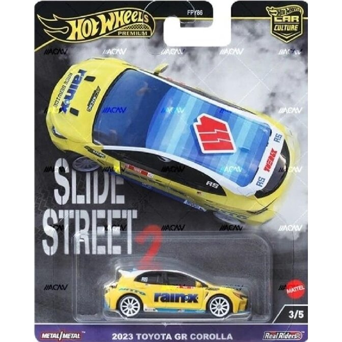 Hot Wheels Premium Car Culture Slide Street 2 - 2023 Toyota GR Corolla (3/5)