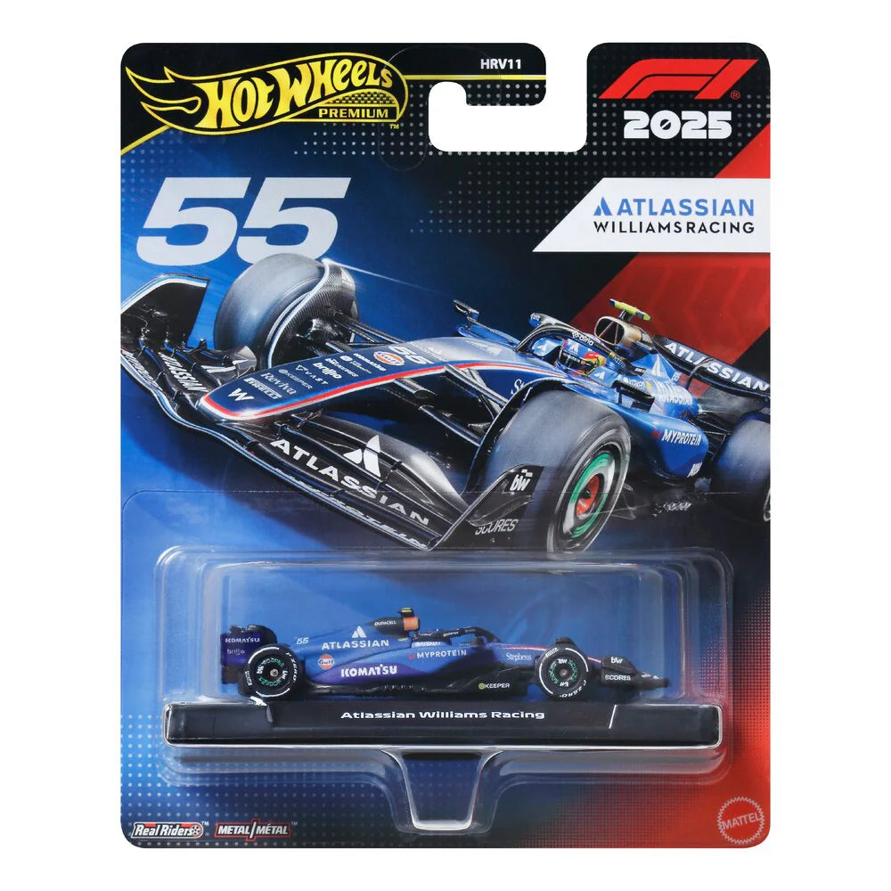 Hot Wheels Premium Formula 1 2025 - Atlassian Williams Racing (#55 Sainz)