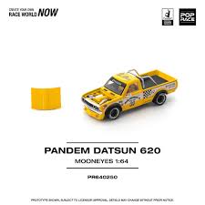 Pop Race 0250 - Pandem Datsun 620 *mooneyes*, yellow/black