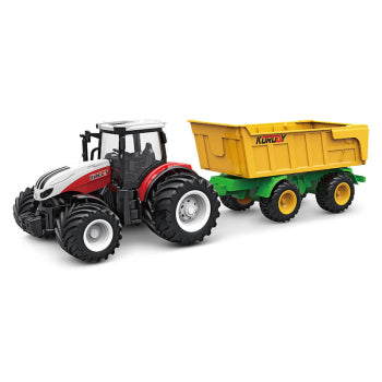 KORODY 1:24 RC Tractor met kiep aanhanger