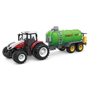 KORODY 1:24 RC Tractor met tank aanhanger & sproeifunctie