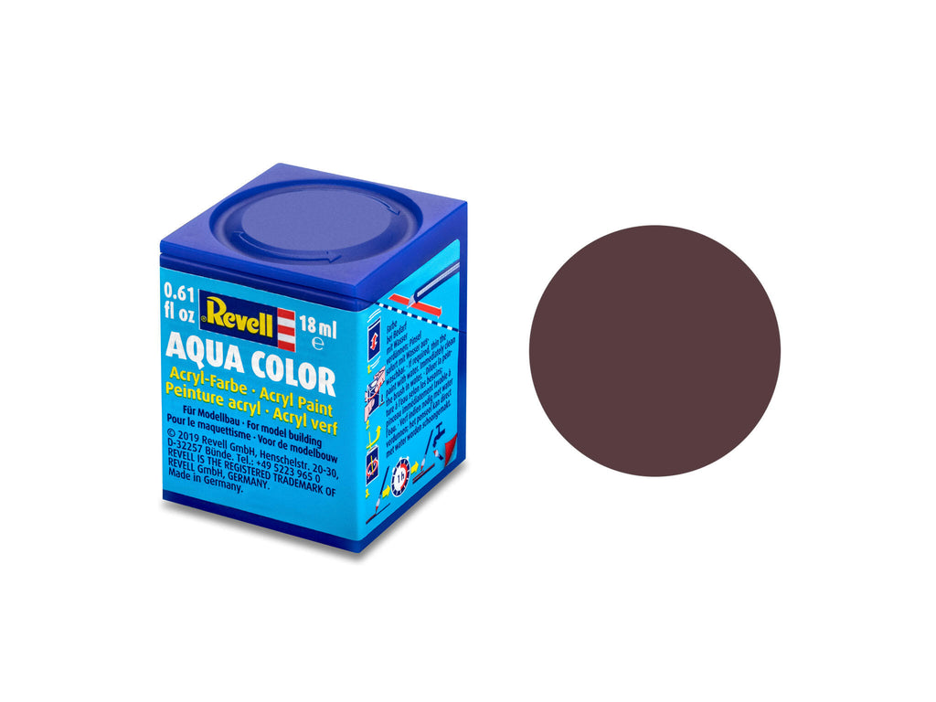 Revell Aqua 36184 acrylverf op waterbasis 18ml - Leder bruin, mat #84