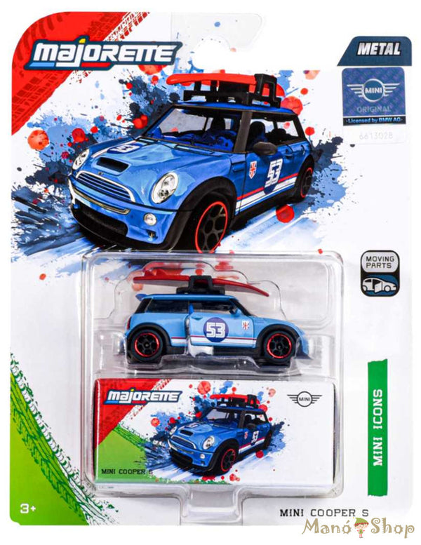 Majorette Mini Deluxe Cars - Mini Cooper S blauw