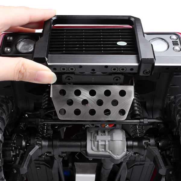 INJORA CRAW18332_All - Stainless Steel Chassis Armor Axle Protector Skid Plate for Traxxas TRX-4