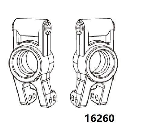 MJX 16260 - Rear Fixed Seat