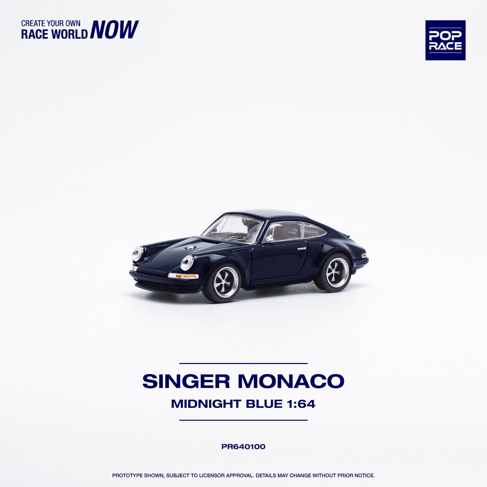 Pop Race 0100 - Singer Porsche, Monaco midnight blue