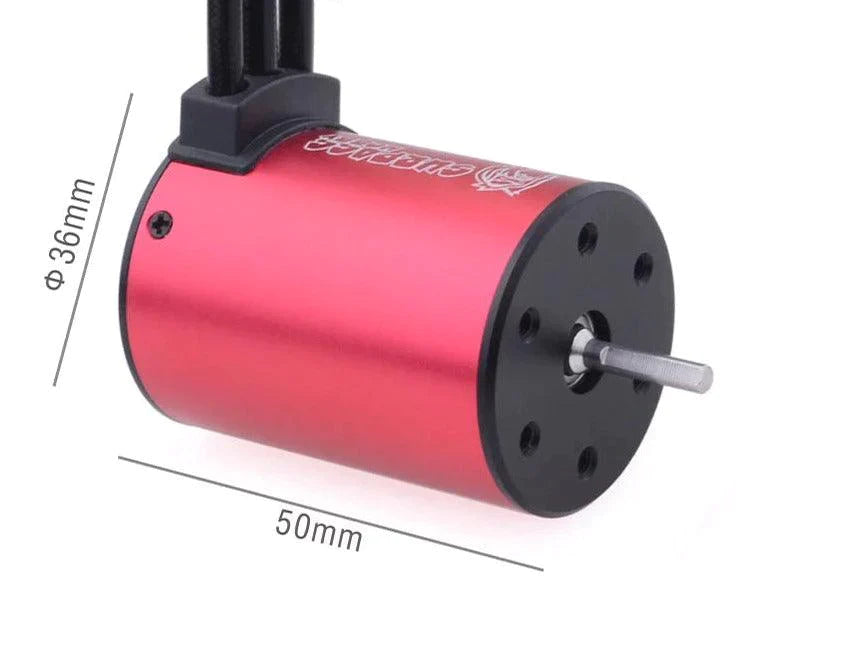 60a 3650 3600KV Brushless Motor With 60A ESC & Programmer Card Combo Replacement For Hsp Hpi Wltoys 1 8 1 10 Remote Control Car And Boat Part