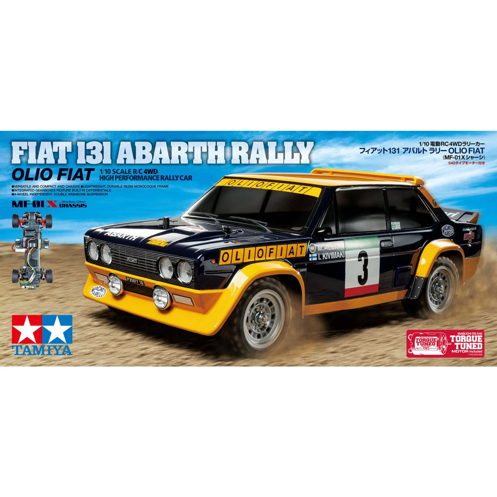 ホビーラジコン TAMIYA FIAT 131 ABARTH RALLY Tamiya 58723 - Fiat 131 Abarth Rally Olio Fiat (MF-01X) – RC