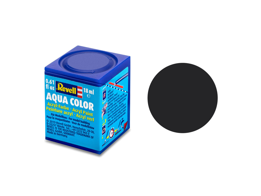 Revell Aqua 36106 acrylverf op waterbasis - Teerzwart mat #06