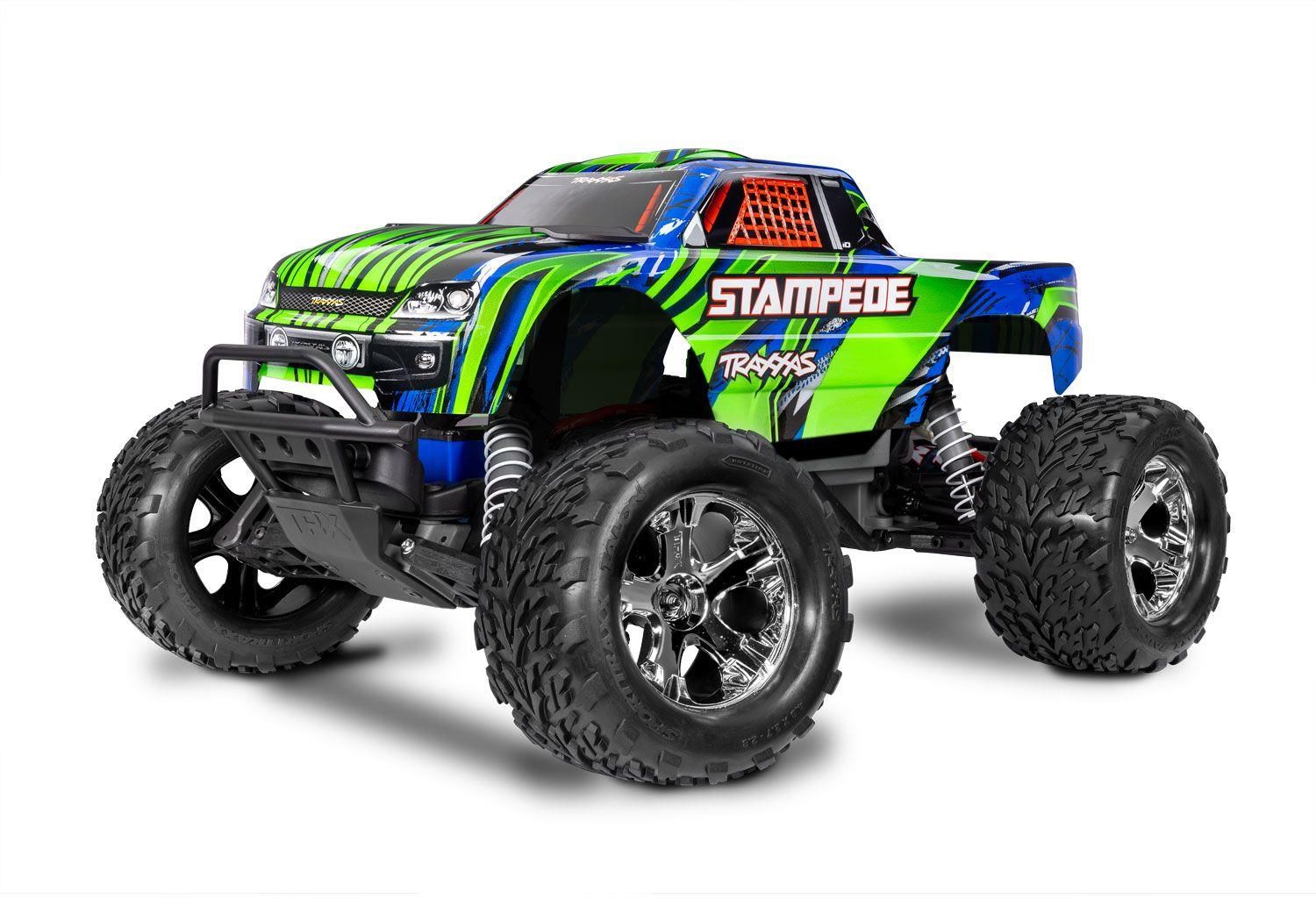 Traxxas Stampede 2WD Brushed HD (incl accu & USB-C lader) - Groen