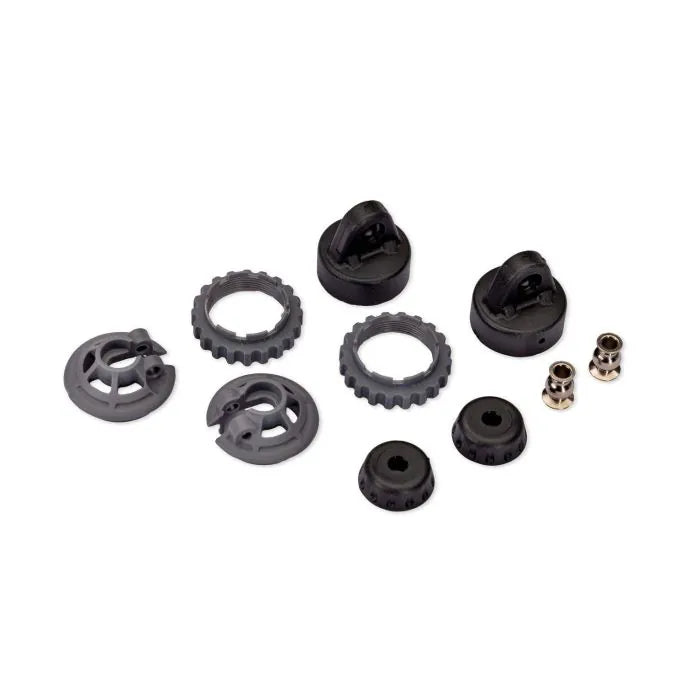 Traxxas TRX7468-SLGRY - Caps And Spring Retainers, Slate Gray