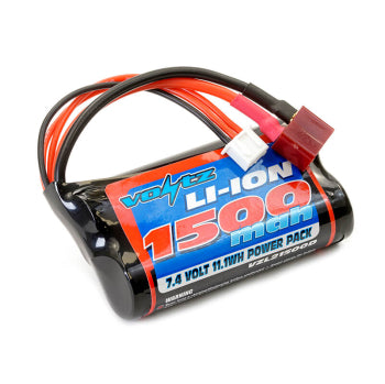 Voltz Li-ion 7.4V 1500mAH BATTERY with Deans / T-plug