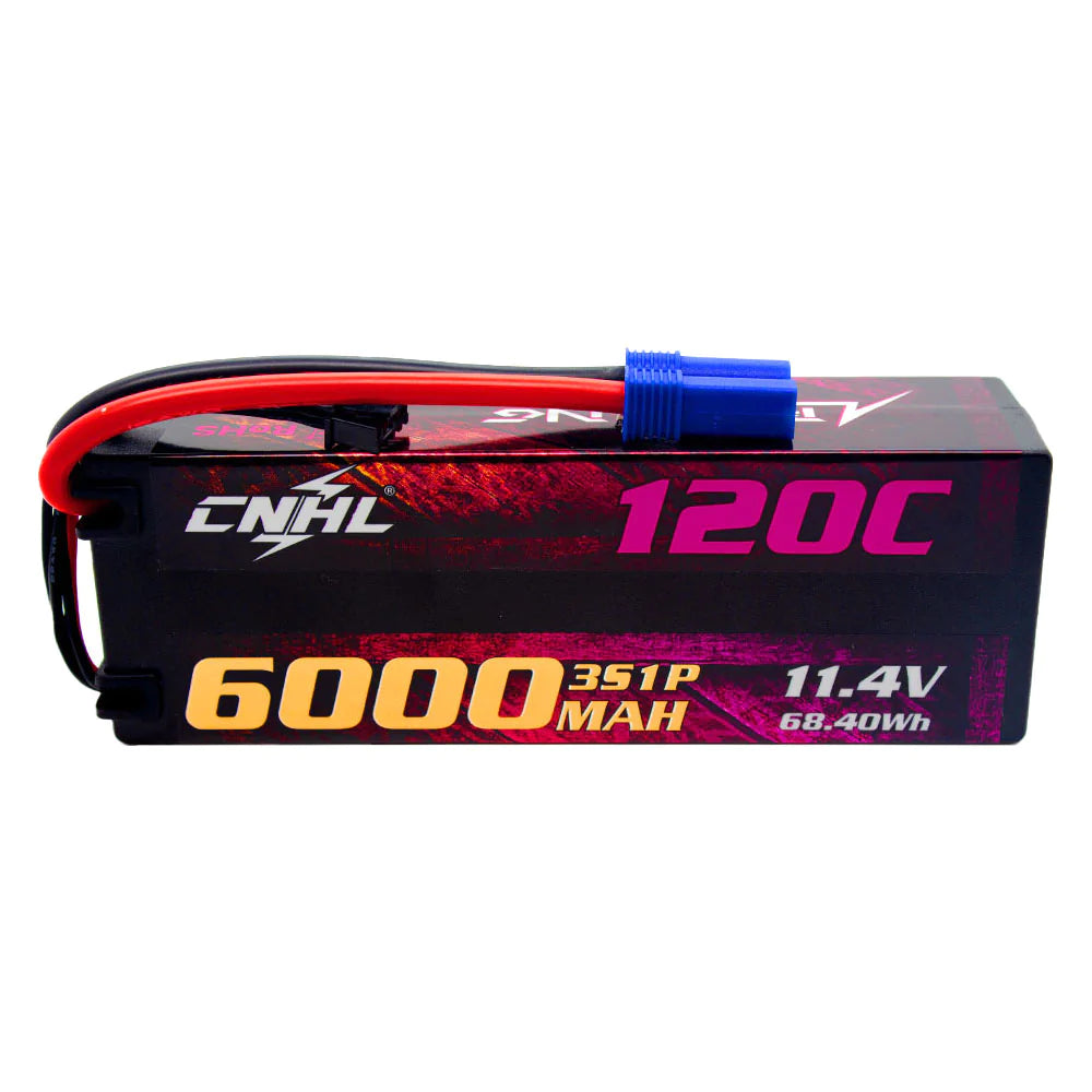 CNHL LIHV - High Volt 6000mAh 11.4V 3S 120C hard case accu EC5