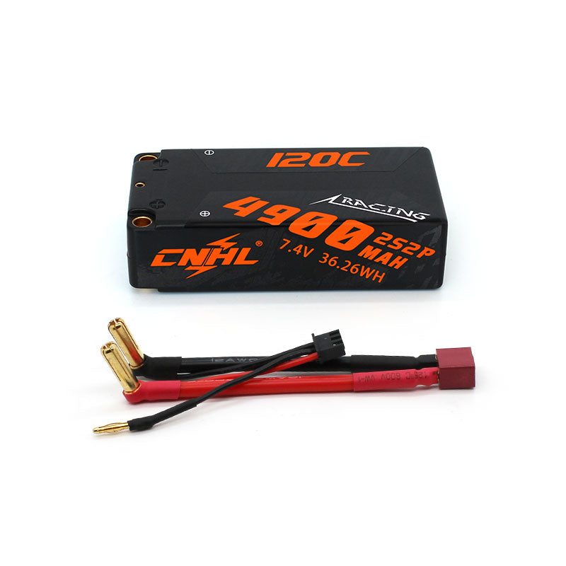 CNHL 4900mAh 7.4V 2S-120C Lipo Batterij - T-stekker