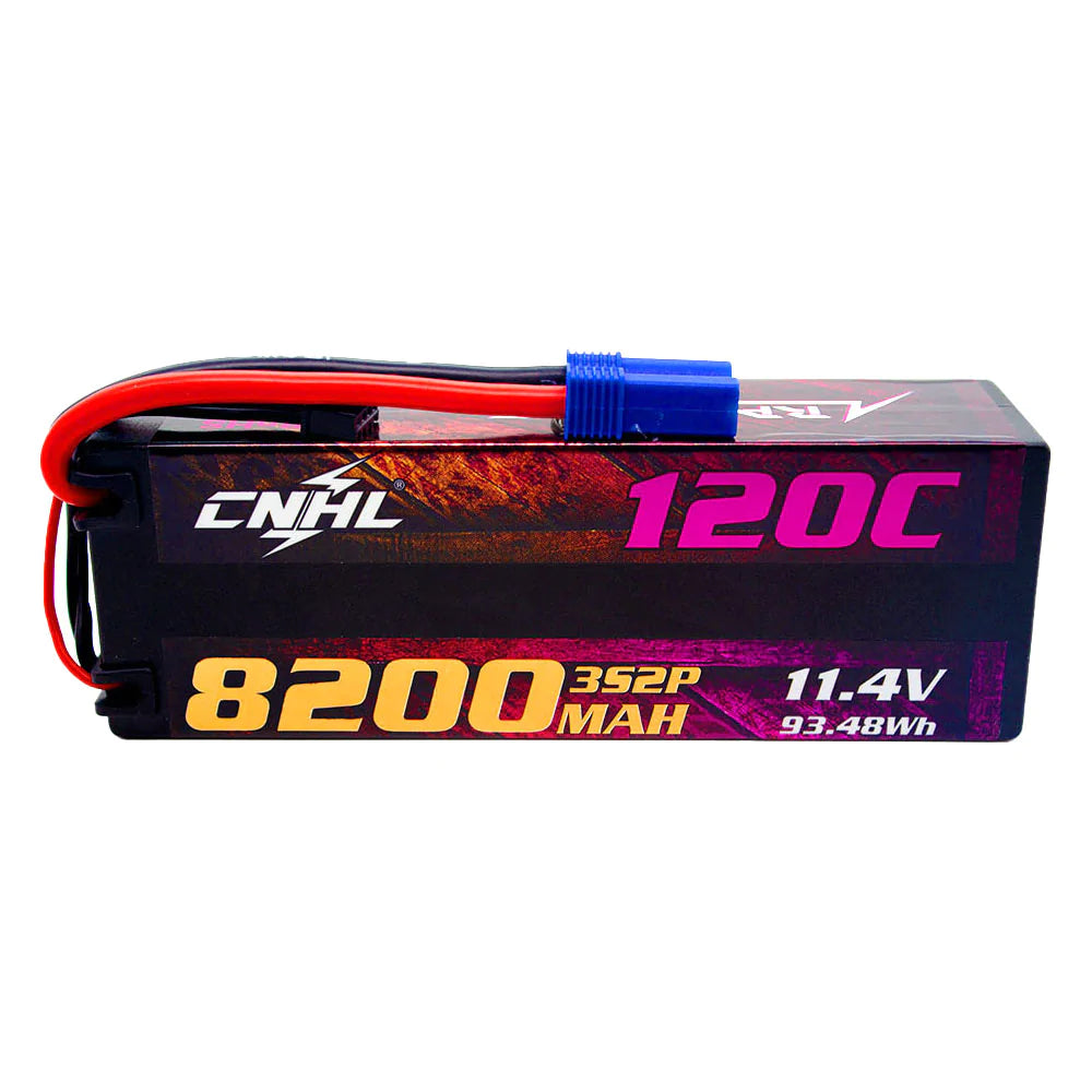 CNHL LIHV - High Volt 8200mAh 11.4V 3S 120C hard case accu EC5