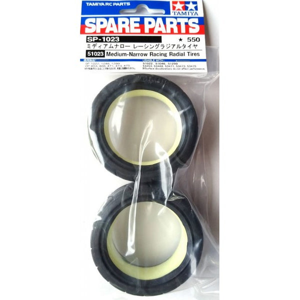 Tamiya 51023 - Medium-Narrow Racing Radial Tires 24 mm (2st)