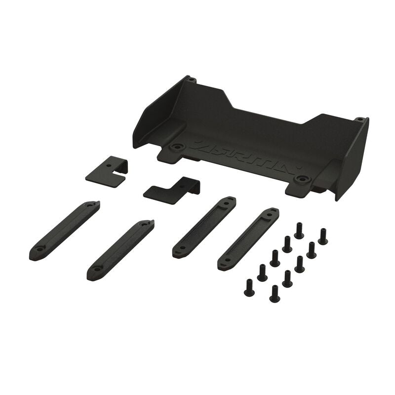 ARRMA AR480045 - Rear Wing And Roof Skids Set