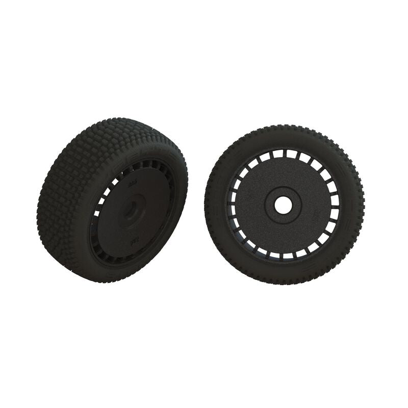 ARRMA ARA550098 - DBOOTS EXABYTE GLUED TIRE SET, BLACK (2)
