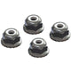 ARRMA AR708008 - Flanged Nyloc Locknut 4mm Silver (4)