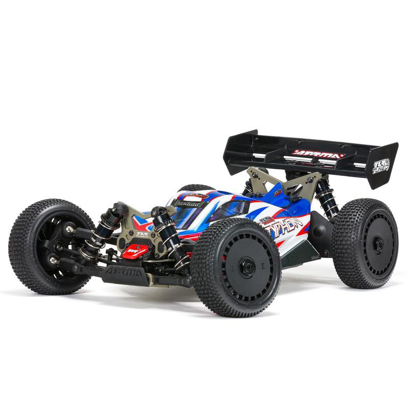 ARRMA TLR Tuned TYPHON 6S 4WD BLX 1/8 Buggy RTR Rood/Blauw