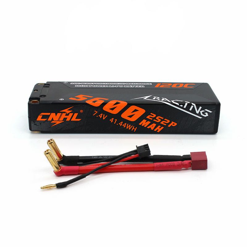 CNHL 5600mAh 7.4V 2S-120C Lipo Batterij - T-stekker