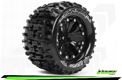 Louise RC - MT-PIONEER - 1/10 Monster Truck - Zwart - 1/2-Offset - 12mm hex - L-T3202SBH