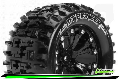 Louise RC - MT-PIONEER - 1/10 Monster Truck - Zwart - 1/2-Offset - 12mm hex - L-T3202SBH