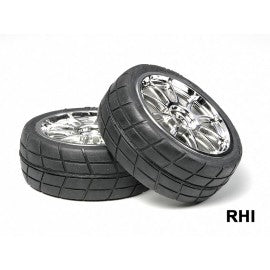 Tamiya 53956 - 10 spoke metal plated wheels (2st)