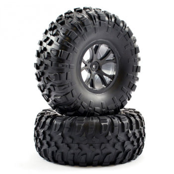 FTX8335B - FTX OUTLAW PRE-MOUNTED WHEELS & TYRES - Zwart (2st)