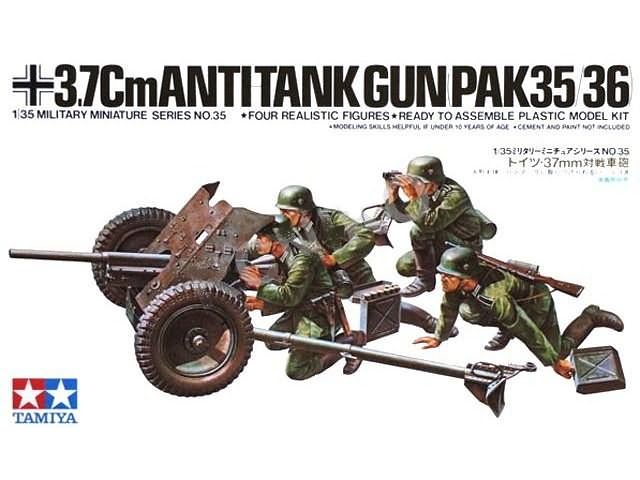 Tamiya 35035 - 1/35 German 3.7 cm Anti-Tank Gun