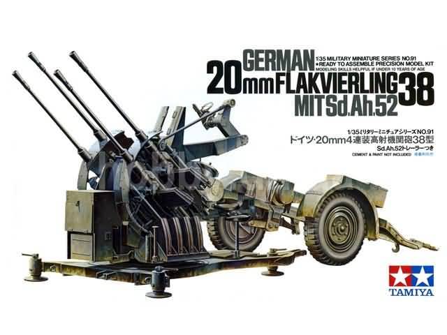 Tamiya 35091 - 1/35 German 20mm Flakvierling