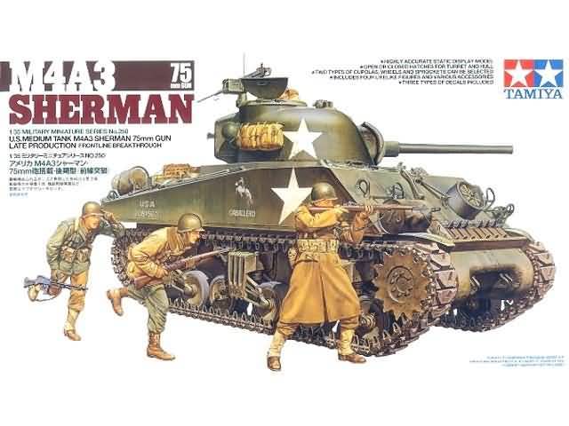 Tamiya 35250 - 1/35 M4A3 Sherman 75mm Gun